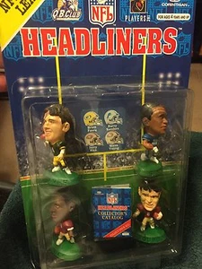 CABEZAS DE CARTEL DE LÍDERES DE LA LIGA NFL - FARVE - SANDERS - ARROZ - ¡JÓVENES FIGURAS DE ACCIÓN! - Imagen 1 de 2