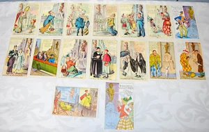 16 x 1940's Comic Souvenir Postcards of the Mannekin-Pis Brussels Unposted - Picture 1 of 7