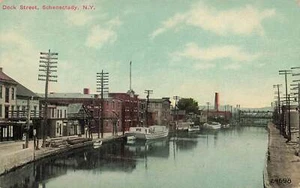 1910's NY Postcard Dock Street Schenectady, New York NY305 - Picture 1 of 2