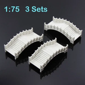 GY30075 3sets plastic arch bridge White Chinese traditions 1:75 OO Scale railway - Picture 1 of 5
