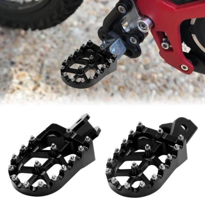 Foot Pegs Foot Pedal Aluminum For Electric Dirt Bike Sur-Ron S/X Segway Black - Image 1 of 4