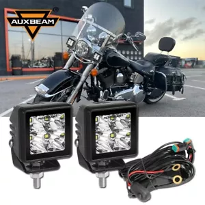 AUXBEAM 2"inch LED Work Light Cube Offroad Spot Pods For Motorcycle Driving Lamp - Picture 1 of 12