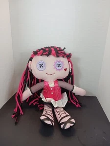 Monster High Draculaura Stoffpuppe 181/2 Zoll groß Garn Haare Mattel 2013 Knopfaugen - Bild 1 von 12