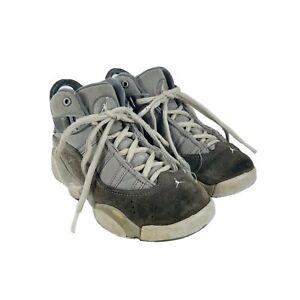 Nike Air Jordan 6 Rings Matte Silver Grey Shoes Kids Size 13C Sneakers Boys Girl