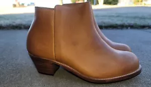 Adelante Shoes Womens The Granada Ankle Boot Tan Brown Leather Comfort Sz 11 EE - Picture 1 of 8