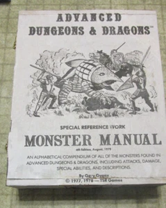 Dungeons & Dragons AD&D dice figure box hand made Monster Manual 1st edition - Picture 1 of 3