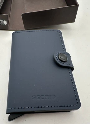 Secrid Miniwallet Matt Nacht Blau Geldbeutel Wallet  RFID Schutz Kartenetui Neu - Bild 1 von 4