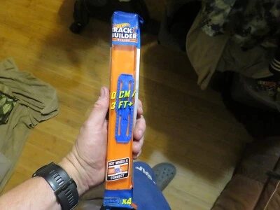 NEW Hot Wheels Track Builder Workshop 3ft 90+cm Straight Track wConnectors CCX79 - Image 1 of 3