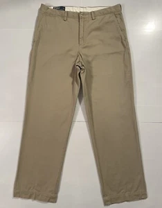 Vtg Polo Ralph Lauren Preston Pant, Men's 34 x 30, Khaki, Beige, Classic, B12FY3 - Picture 1 of 9