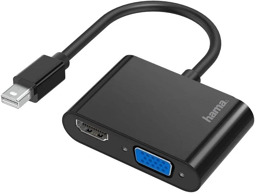 Hama 2in1 Mini DP Displayport auf HDMI + VGA - Dual Adapter - HDMI 4K VGA FullHD - Bild 1 von 1
