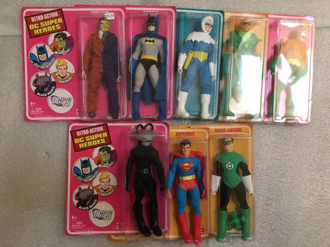 Retro-Action DC Super Heroes Green Arrow Captain Cold Two-Face Batman Aquaman Cover