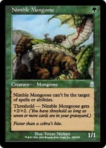 MTG - NIMBLE MONGOOSE - Odyssey (U) - Image 1 of 1