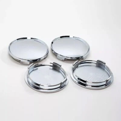 Universal Silver 63mm 2.5" OZ Dia Wheel Tyre Center Hub Caps Cover Durable — 第 1/4 张图片