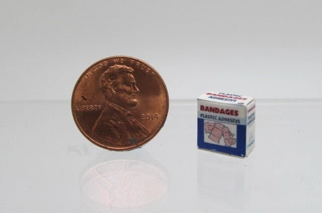 Caja de vendajes de plástico réplica detallada miniatura casa de muñecas HR52146 Foto 1 de 1