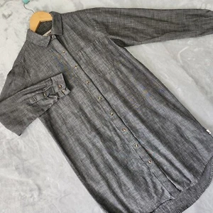 The North Face Camicia Abito Donna Piccolo Chambray Grigio Cotone Tasca Orlo Arrotondato - Foto 1 di 8