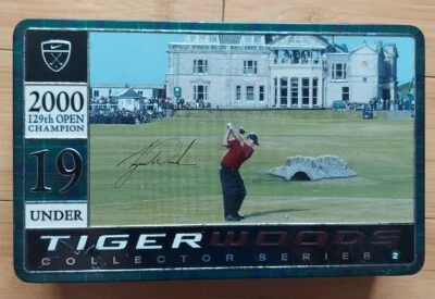 Tiger Woods Collector Series 2 de 4 2000 129º Campeón Abierto Nike Pelotas de Golf Lata Foto 1 de 3