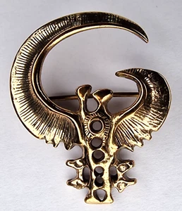 Eivind Hillestad EH 1025 bronze brooch pin Norway Scandinavian design - Picture 1 of 5