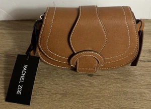 Borsa Rachel Zoe Edessi Vegan in pelle con tracolla marrone nuova con etichetta - Foto 1 di 7