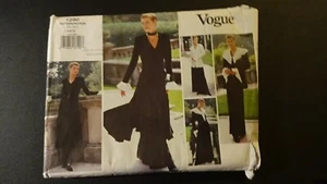 VOGUE modello cucito #1290 taglia 6 8 10 giacca top abito pantaloni blusa - Foto 1 di 6