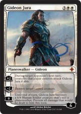 MTG-1x-Heavy Play, English-Gideon Jura-Rise of the Eldrazi