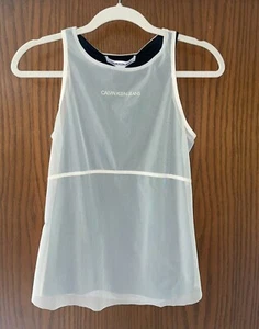 Calvin Klein Double Layered Mesh Top Damen Gr. S/P - Bild 1 von 5