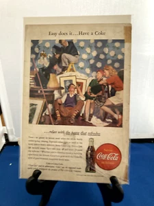 6 VINTAGE 1940'S & 1950'S COKE COCA COLA ads Very good shape - Imagen 1 de 6