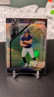 Hayden Hurst 2018 Panini Prizm Rookie Introductions Silver Holo Baltimore Ravens - Image 1 of 2