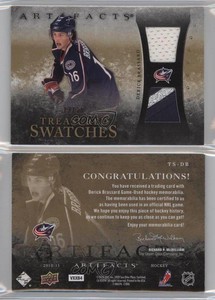 2010-11 Artifacts Treasured Swatches Gold Jersey/Patch /15 Derick Brassard Patch