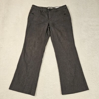 Pantalón Y2K Esprit Mujer 32 Gris Espiga Pierna Ancha Acampanado Pantalones Ropa de Negocios Foto 1 de 4