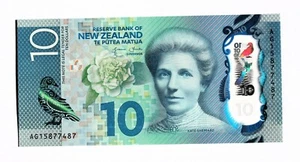 1 x 10 Dollars $10 2015 New Zealand Bill Uncirculated Polymer - Bild 1 von 5