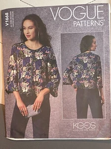 NUEVO Sin Cortar Vogue "KOOS Couture" Patrón V1668 Todas las Tallas - Imagen 1 de 2