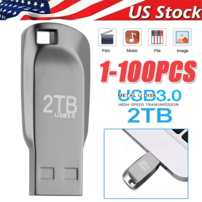 1TB/2TB USB 3.0 Flash Drive Thumb U Disk Memory Stick Pen PC Laptop Storage lot - Image 1 of 4