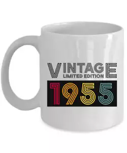 Vintage 1955 Limited Edition Coffee Mug 11oz 70th Birthday Cup Gift 70 Years Old - Picture 1 of 6