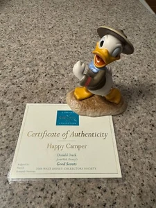 Walt Disney Classics Collection Donald Duck Wdcc Happy Camper Good Scout Retired - Picture 1 of 1