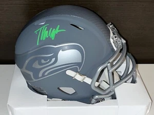 Tyrice Knight Seahawks Auto Signed Slate Mini Helmet Beckett Witness - Picture 1 of 2