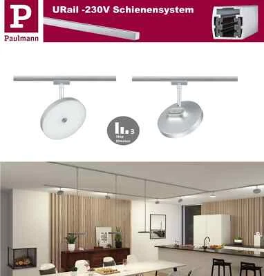 Paulmann URail LED Schienenspot Hildor Chrom matt 3 Step-Dim 4000K 850lm 15W - Bild 1 von 4