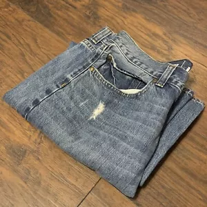 Pantalones de mezclilla para hombre Urban Pipeline rectos ligeramente enrejados lavado medio talla 34X32 - Imagen 1 de 9