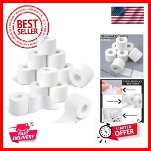 12 Rolls 120 Yard Athletic Sports Tape Pre Wrap Very Strong Easy Tear No Stic... - Picture 1 of 8