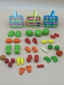 Barbie Supermercado Juego #7573 Frutas y Verduras Comestibles Comestibles con Cestas - Imagen 1 de 14