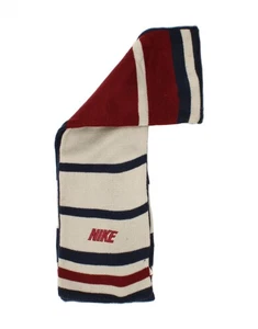 NIKE Boys Rectangle Scarf One Size Multicoloured Striped Acrylic N222 - Picture 1 of 4