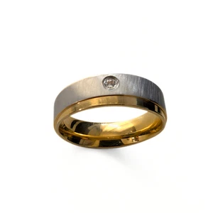 BAGUE ANNEAU DE FIANCAILLES POUR FEMME ACIER EN TAILLE 64 = US 11 -50% - Imagen 1 de 2