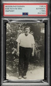 1940’s Babe Ruth Original Type IV Vintage Photograph PSA DNA AUTHENTIC - Bild 1 von 2