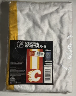 Toalha de praia NHL Calgary Flames, 30" x 60" - Imagem 1 de 3