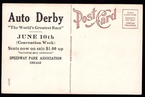 AK Illinois IL Chicago 1915 Speedway Park Autorennen 100 m. Challenge Race - Bild 1 von 2