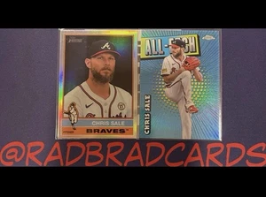 MLB Baseball Atlanta Braves 25 Topps Chris Sale 2 Karten Lot MINT - Bild 1 von 1