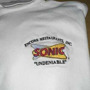 Sonic Restaurant Polo Shirt Men’s Size L Employee Workwear Sold Separate Free🎁 - Picture 1 of 22