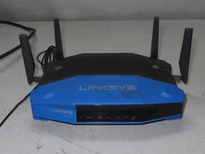 Linksys WRT1900AC 1300 Mbps 4 Port Dual-Band Wi-Fi Router Blue / Black - Picture 1 of 4