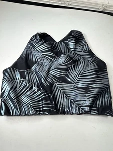 Emily HSU Design Sport BH Blau Folie Farn Schwarz Größe Small Training HERGESTELLT IN DEN USA - Bild 1 von 4
