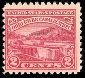 Scott 681, the 2¢ Ohio River Canalization Issue - from 1929 - MNH - Picture 1 of 1