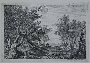 Jeremias Wolff, Hirschjagd, Kupferstich, - Picture 1 of 1